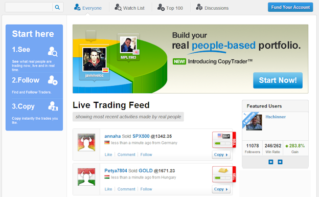 Openbook social trading feed